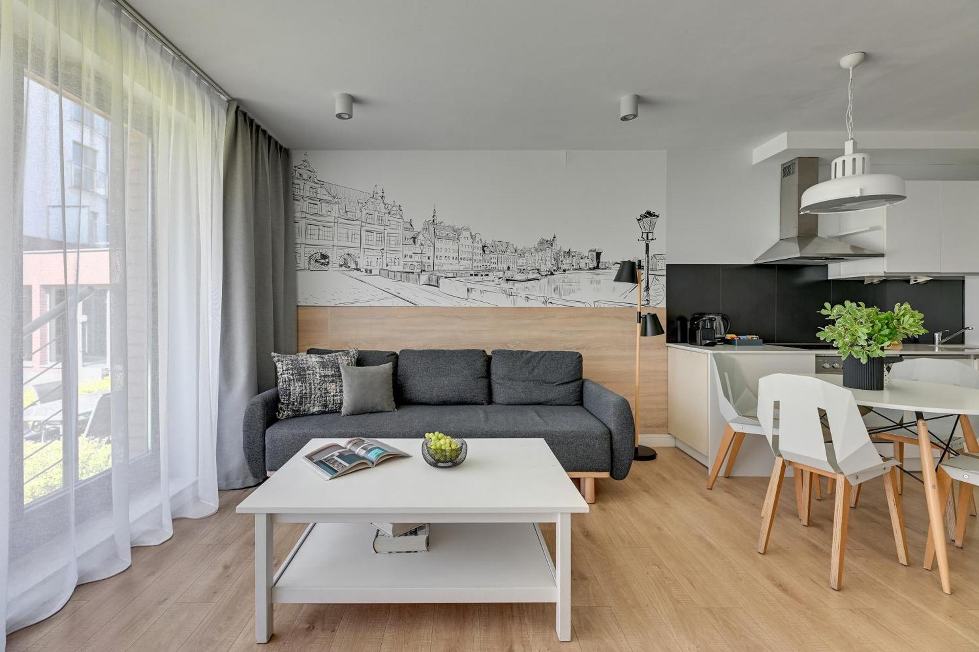 גדנסק Waterlane Riverside - Spa, Pool, Gym & Parking By Downtown Apartments חדר תמונה
